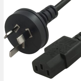 Male 3 Pin AC to Female IEC-C13 Power Cable 2m