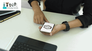 QR code scanning technology for business security and contactless payments.