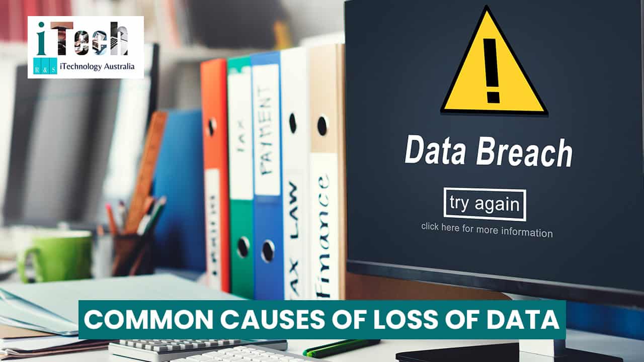 Data breach warning on computer screen, cybersecurity concept.